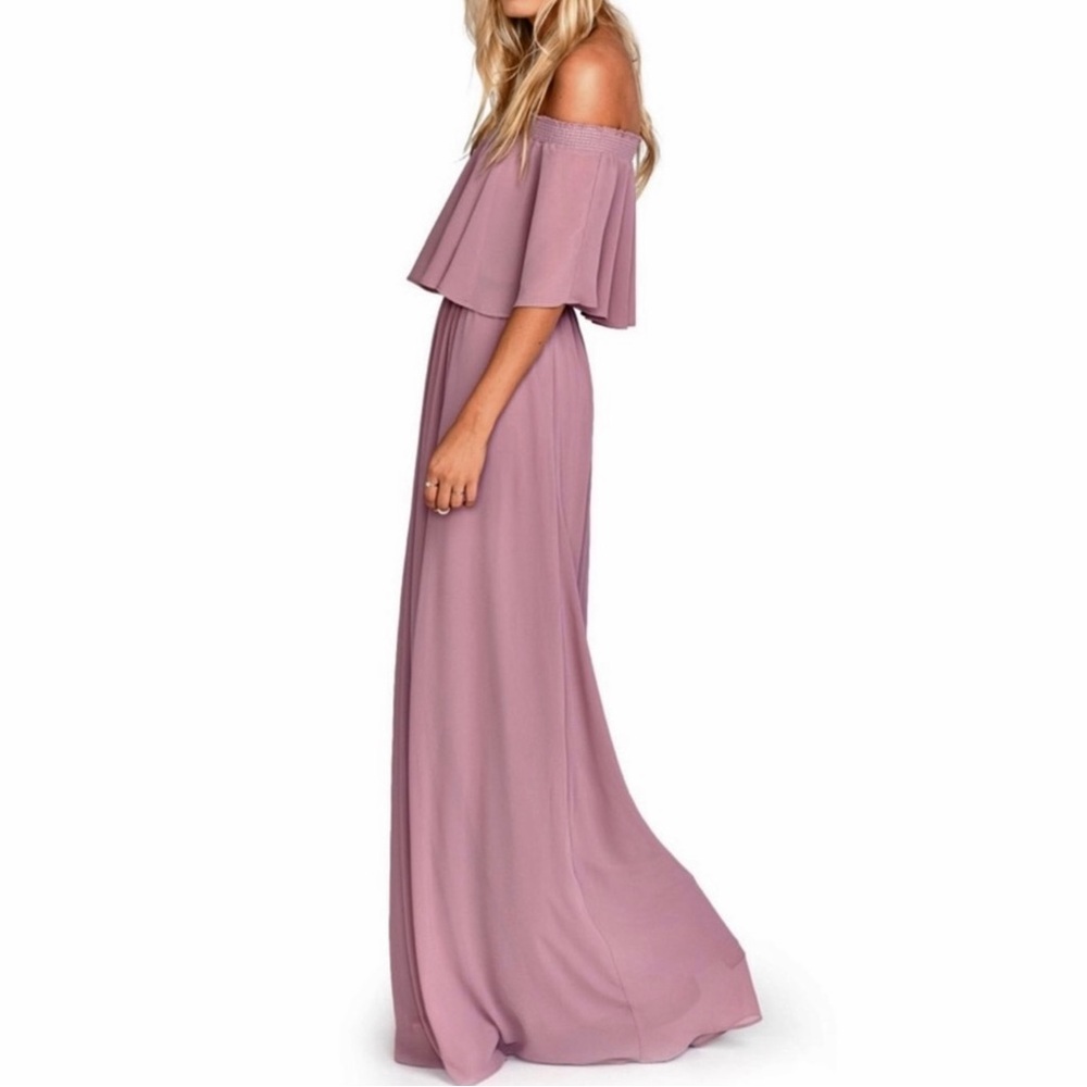 SHOW ME YOUR MUMU OFF-THE-SHOULDER RUFFLE MAXI DRESS - Picture 5 of 10